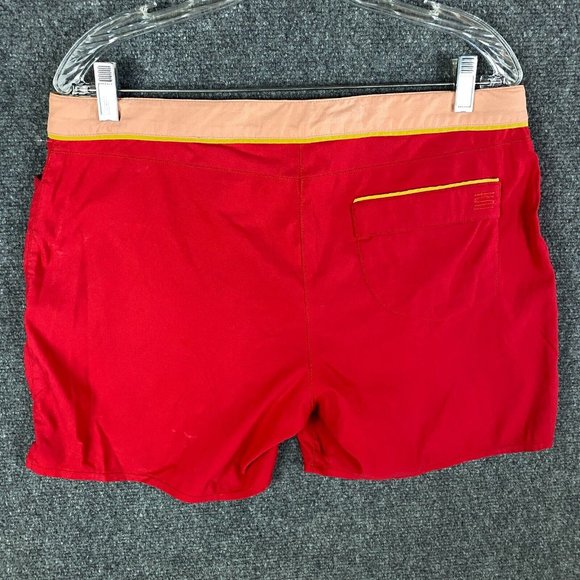 Mackeene Swim Shorts Men's Medium Red Drawstring Adults Board Shorts M - Picture 7 of 11